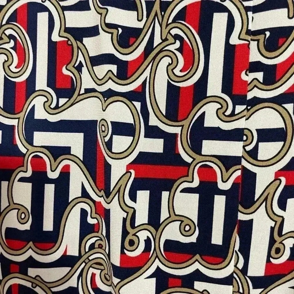 Laundry Shelli Segal Patterned 3/4 Sleeve Faux Wrap Dress Size S - Picture 13 of 14